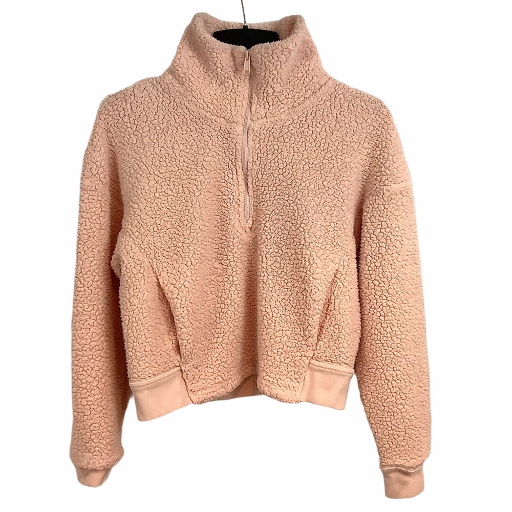 CHAMPION C9 Fuzzy Peach Fleece 1/4 Zip Top SZ-XS - Picture 8 of 9